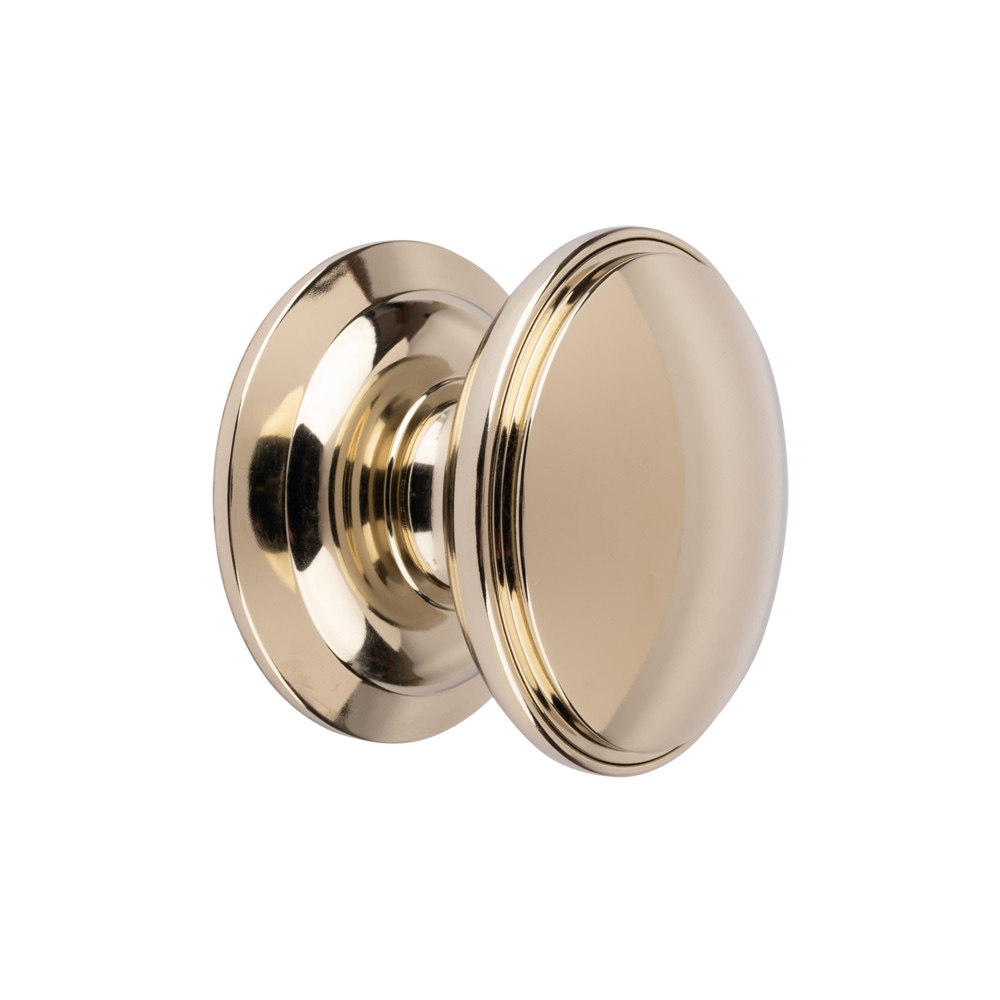 Timber Series Decorative Round Centre Door Knob (100mm) - Hardex Gold